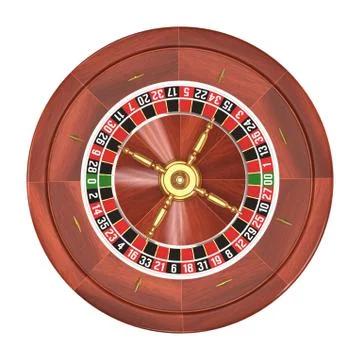 Roulette Over White Stock Illustration