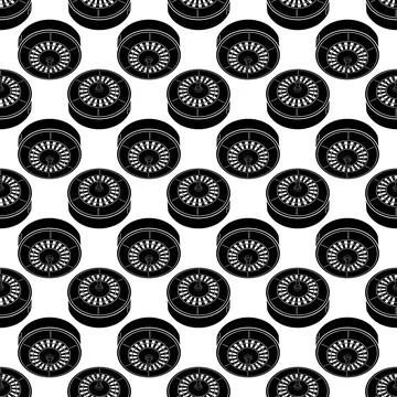 Roulette pattern seamless vector Stockillustratie