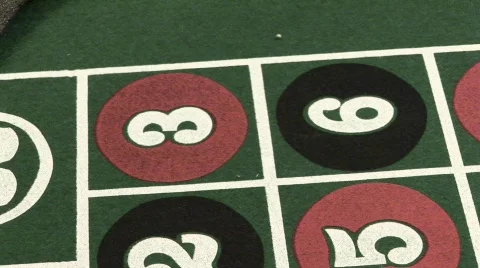 Roulette sweep CU Stock Footage 102015