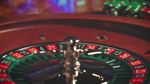 Roulette table close up at the Casino Stock Footage 131531638