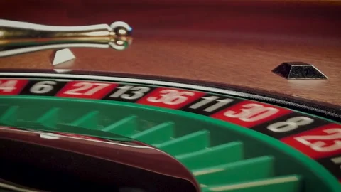 Roulette table close up at the Casino Stock Footage 131544448