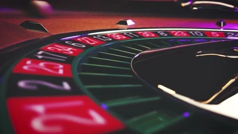 Roulette table close up at the Casino Stock Footage 131603709
