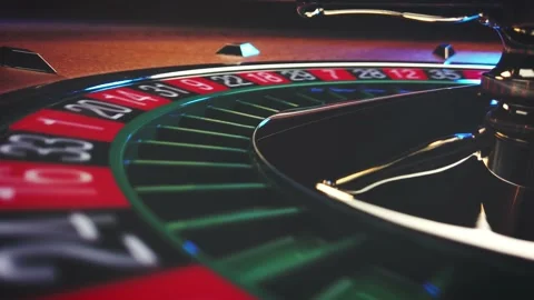 Roulette table close up at the Casino Stock Footage 131626458