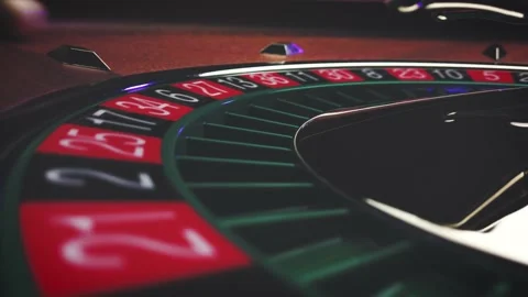 Roulette table close up at the Casino Stock Footage 131674530