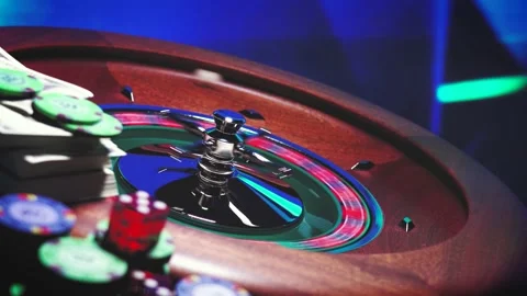 Roulette table close up at the Casino Stock Footage 133628399