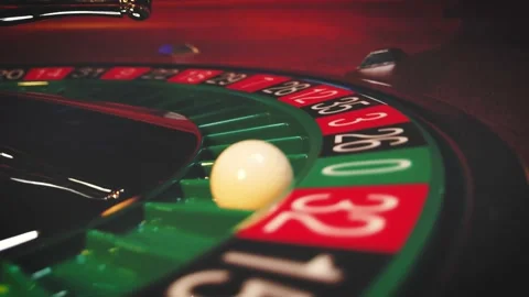 Roulette table close up at the Casino Stock Footage 134653431