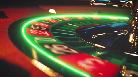 Roulette table close up at the Casino Stock Footage 134683594