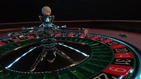 Roulette table close up at the Casino Stock Footage 146581132