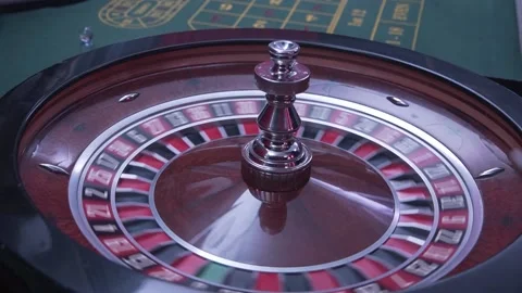 Roulette table, close-up in a casino - selective focus. Stock Footage 228489797