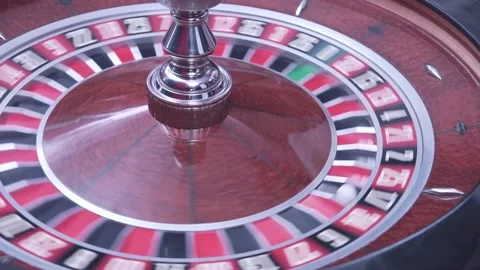 Roulette table, close-up in a casino - selective focus. Stock Footage 228489887