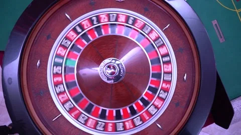 Roulette table, close-up in a casino - selective focus. Stock Footage 228489994