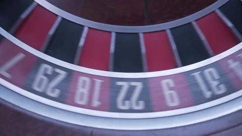 Roulette table, close-up in a casino - selective focus. Stock Footage 228490027