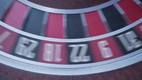 Roulette table, close-up in a casino - selective focus. Stock Footage 228490042