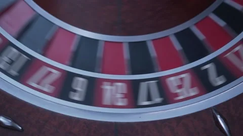 Roulette table, close-up in a casino - selective focus. Stock Footage 228490052