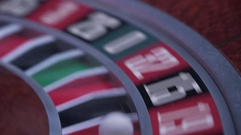Roulette table, close-up in a casino - selective focus. Stock Footage 228490168