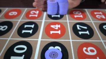 Roulette Table, Gambling Chips   Stock Footage 86127854