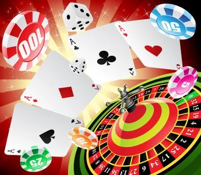 Roulette table Stock Illustration