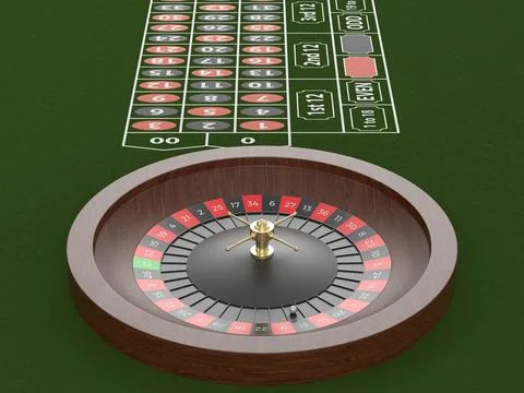 Roulette table Stock Illustration