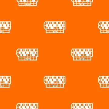 Roulette table pattern vector orange Illustrazione stock