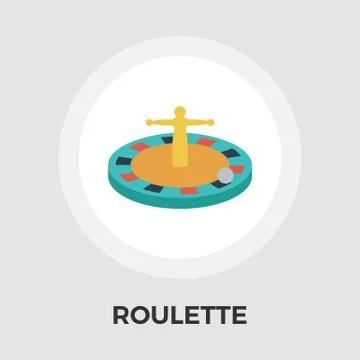 Roulette vector flat icon Stock Illustration