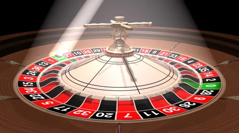 Roulette wheel with the ball under reflectors, seamlessly loopable 動画素材 63769212