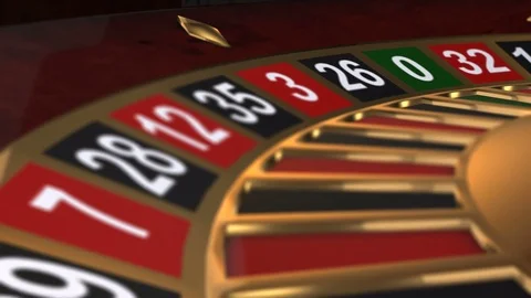 Roulette wheel close up slow motion Stock Footage 82764548