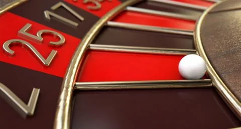 Roulette Wheel Closeup Stock Illustration