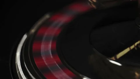 Roulette Wheel on dark background Stock Footage 144437087