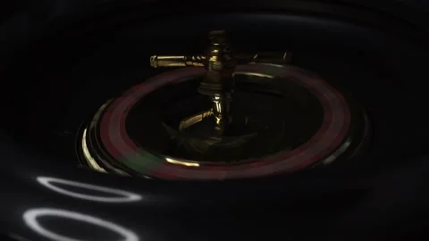 Roulette Wheel on dark background Stock Footage 144437966