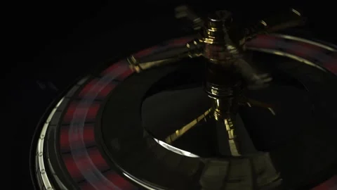 Roulette Wheel on dark background Stock Footage 144438173