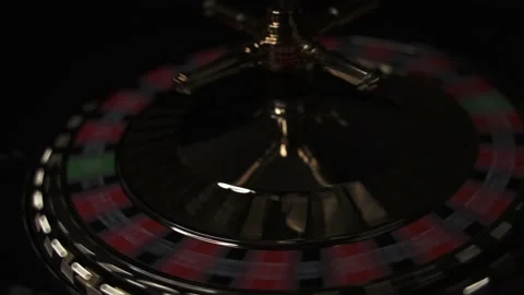 Roulette Wheel on dark background Stock Footage 144438788