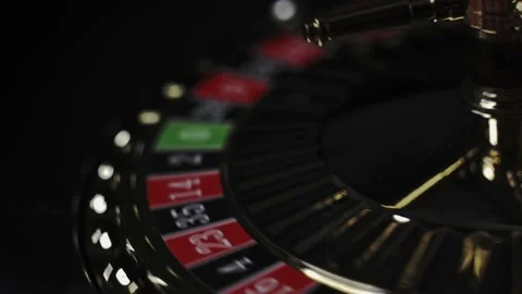 Roulette Wheel on dark background Stock Footage 144439063