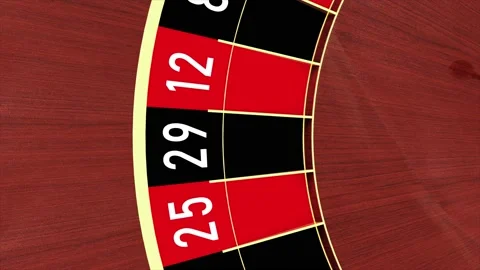 Roulette wheel Stock Footage 136332945
