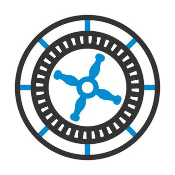 Roulette Wheel Icon Stock Illustration