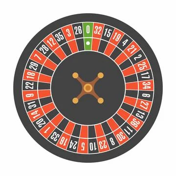 Roulette wheel Stock Illustration