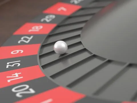 Roulette wheel Stock Illustration