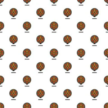 Roulette wheel pattern seamless vector Illustrazione stock