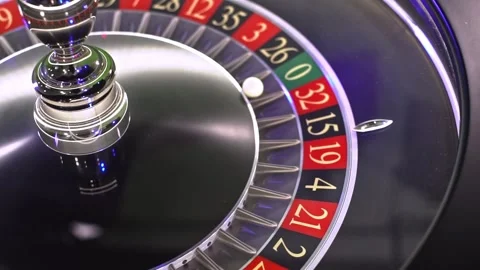 Roulette wheel spinning and ball Stock Footage 304597838