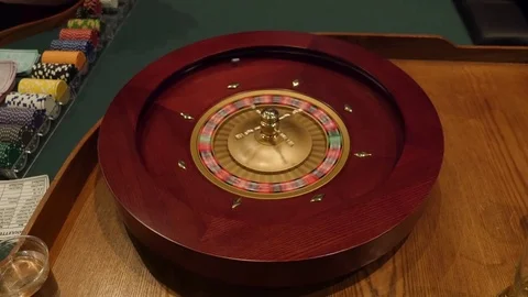 Roulette Wheel Spinning Stock Footage 71114974