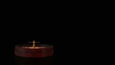 Roulette Wheel turns on itself animation Stock Footage 238930653