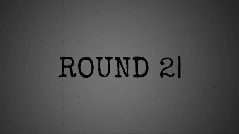Round 1 to 5 Typewriter Text Animation with Blinking Cursor and Vintage Film 스톡 동영상 346862186