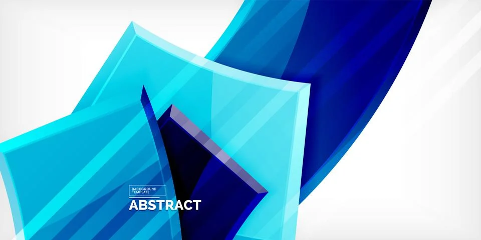 Round 3d shapes, plates background. Creative composition design template Illustrazione stock