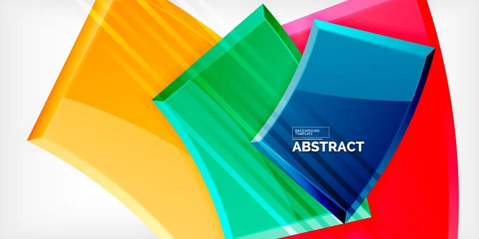 Round 3d shapes, plates background. Creative composition design template 스톡 일러스트