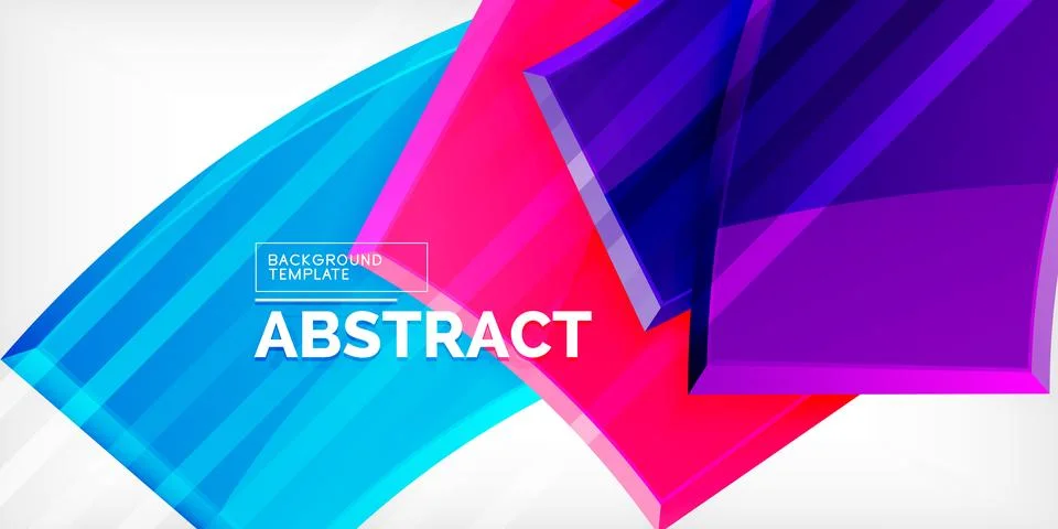 Round 3d shapes, plates background. Creative composition design template 스톡 일러스트