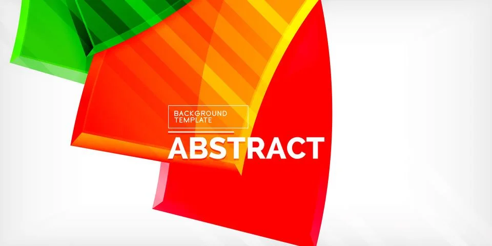 Round 3d shapes, plates background. Creative composition design template Illustrazione stock