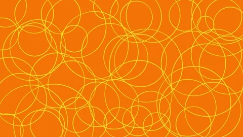 Round abstract art background,circles,rounded orange background,animation. Video stock 313614726