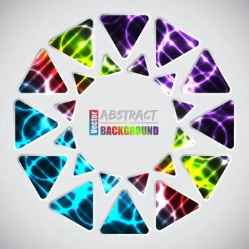 Round abstract background Stock Illustration