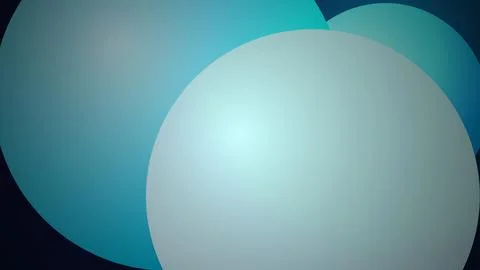 Round abstract bubbles in soft blue and green colors Stock Illustration