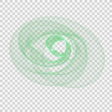 Round abstract figure. Bright transparent air element Stock Illustration