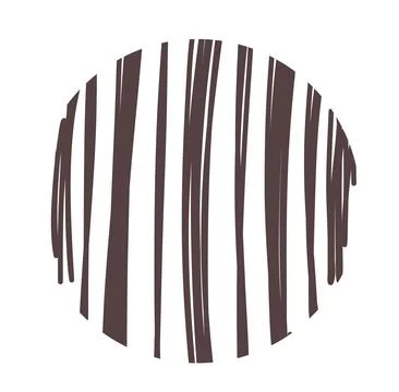 Round abstract hand drawn pattern Vector Stock Illustration